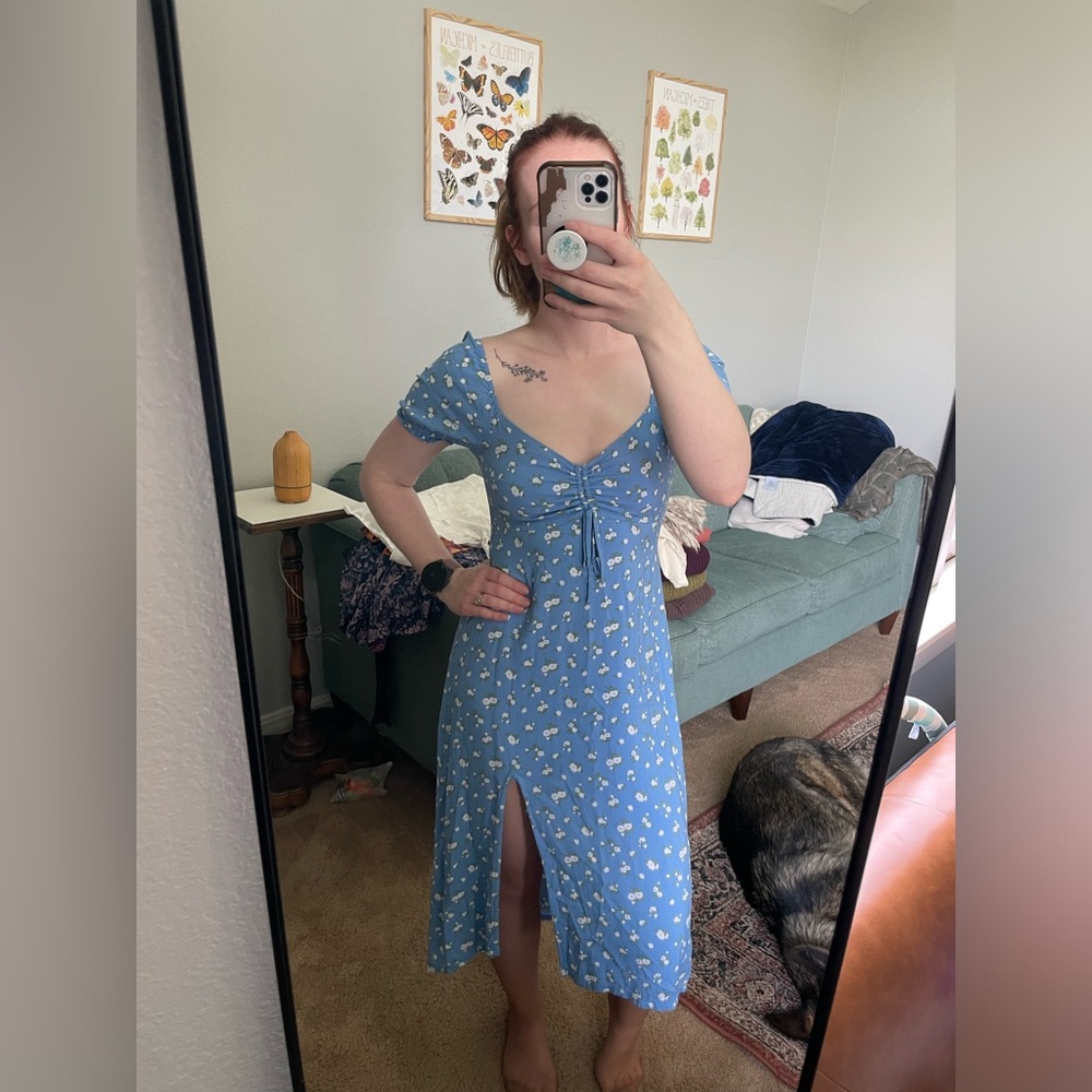 Hollister Midi Blue Dress - Gem